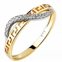 Χρυσό δαχτυλίδι Κ14 με μαίανδρο